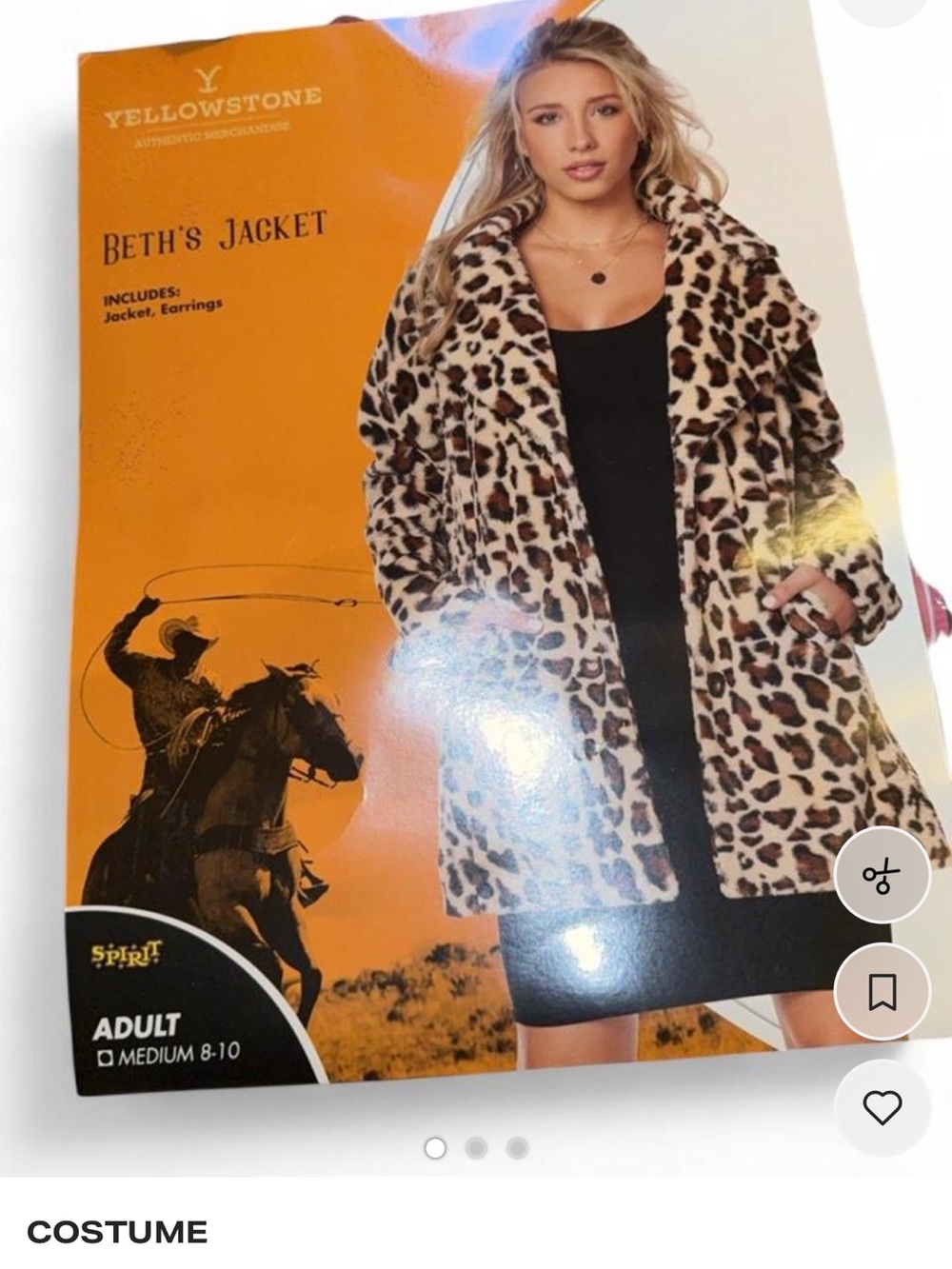 Spirit Women's Leopard Print Teddy Jacket - Tan & Black